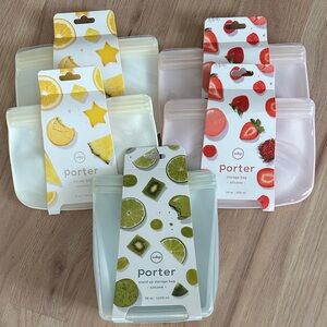 Porter Silicone Storage Bags Set
